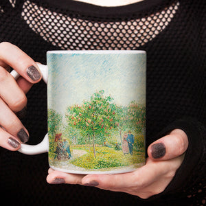 Van Gogh Garden in Montmarte with lovers 11oz Ceramic Coffee Mug