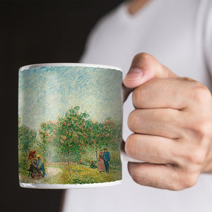 Van Gogh Garden in Montmarte with lovers 11oz Ceramic Coffee Mug