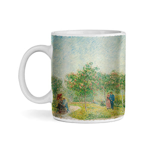 Van Gogh Garden in Montmarte with lovers 11oz Ceramic Coffee Mug