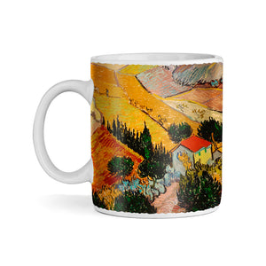 Van Gogh Landscape with House and Ploughman 11oz Ceramic Coffee Mug