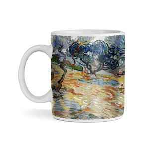 Van Gogh Olive Trees Bright Blue Sky 1889 11oz Ceramic Coffee Mug