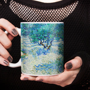 Van Gogh Olive Trees with the Alpilles in the Background 11oz Ceramic Coffee Mug