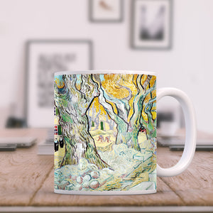 Van Gogh Road Works at Saint-Remy 1889 11oz Ceramic Coffee Mug