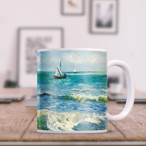 Van Gogh Seascape near Les Saintes Maries de la Mer 11oz Ceramic Coffee Mug