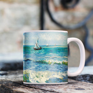 Van Gogh Seascape near Les Saintes Maries de la Mer 11oz Ceramic Coffee Mug