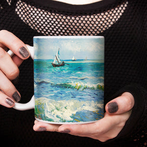 Van Gogh Seascape near Les Saintes Maries de la Mer 11oz Ceramic Coffee Mug