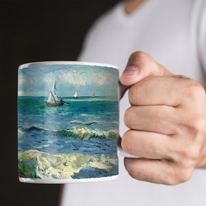 Van Gogh Seascape near Les Saintes Maries de la Mer 11oz Ceramic Coffee Mug
