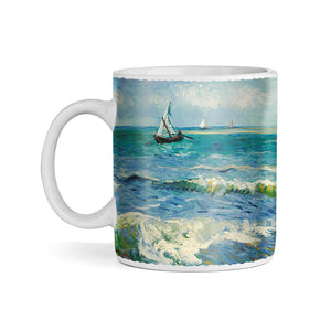 Van Gogh Seascape near Les Saintes Maries de la Mer 11oz Ceramic Coffee Mug