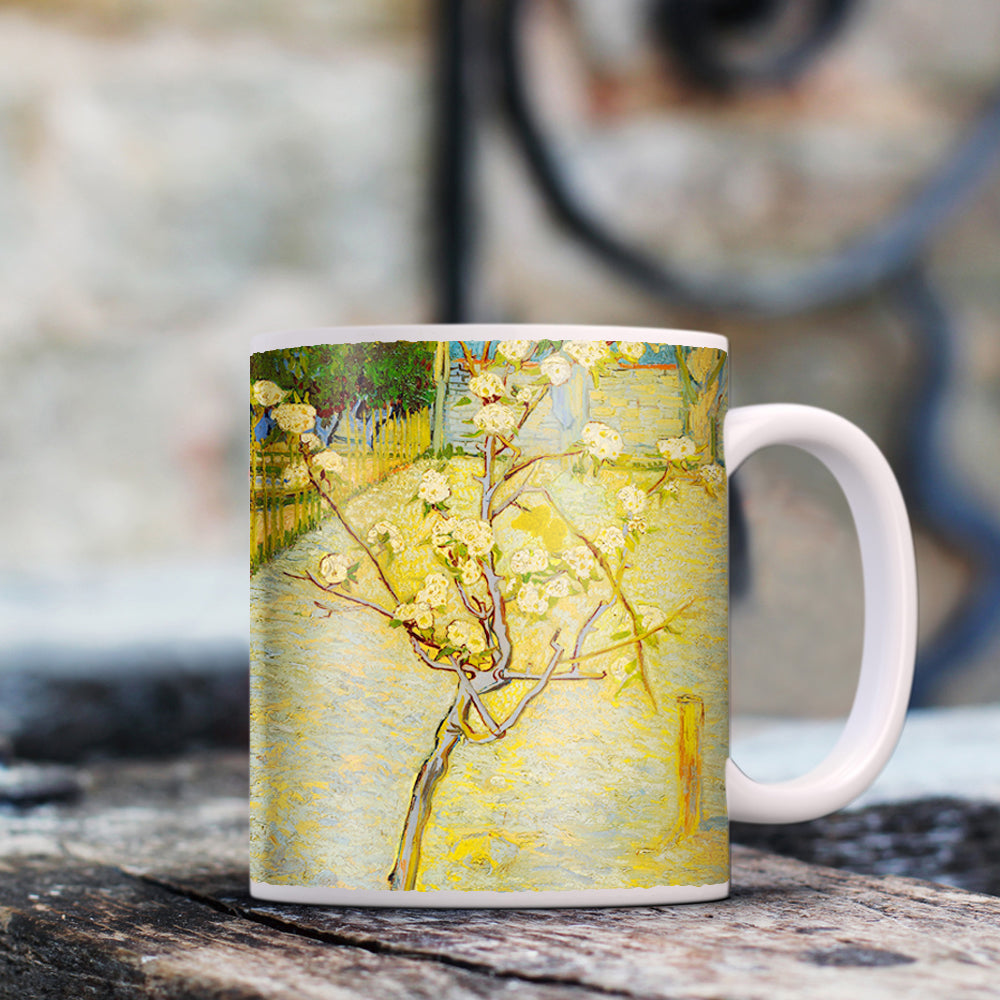Van Gogh Small pear tree in blossom 11oz Ceramic Coffee Mug