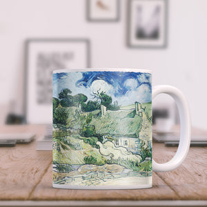 Van Gogh Thatched Cottages at Cordeville 11oz Ceramic Coffee Mug