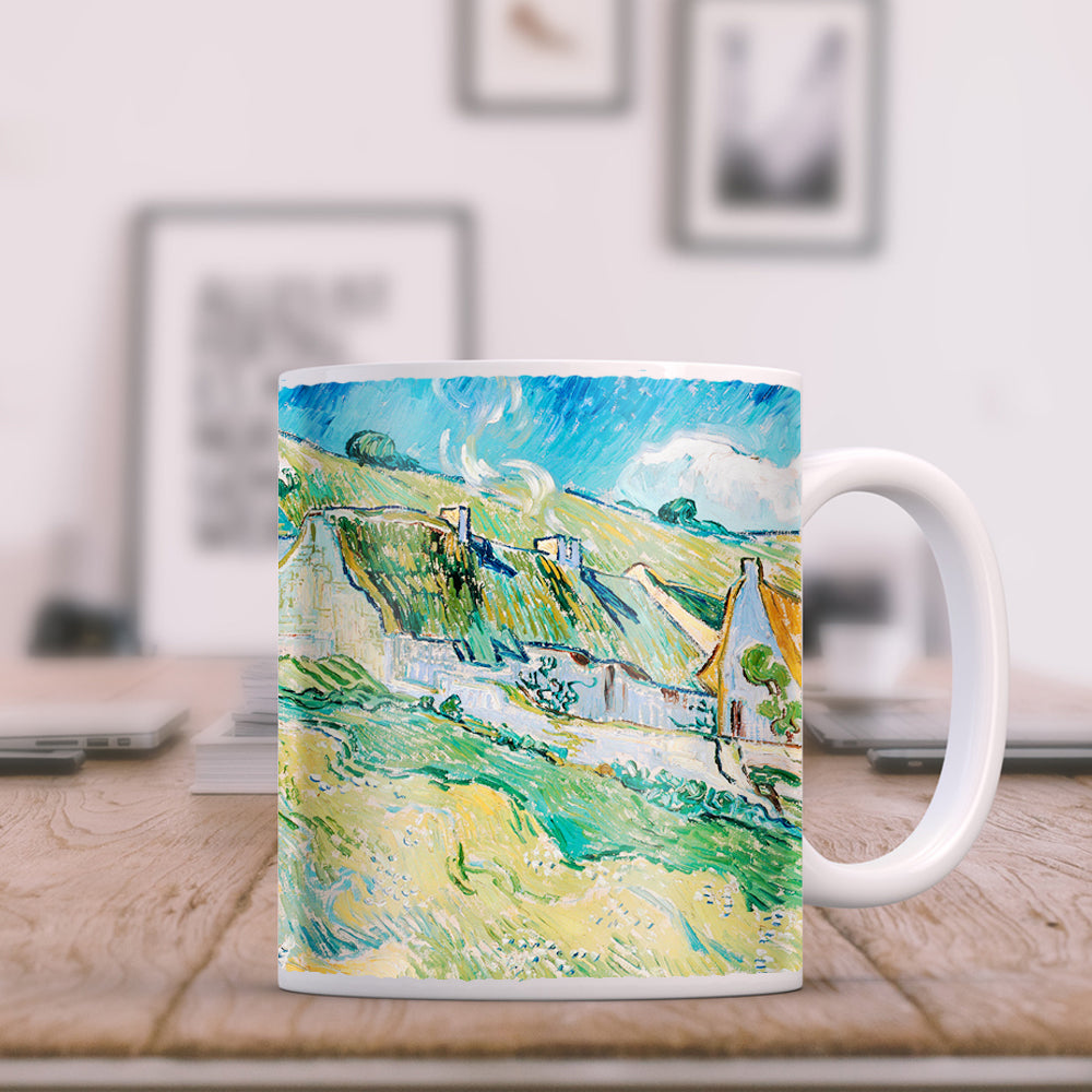 Van Gogh Thatched cottages 11oz Ceramic Coffee Mug