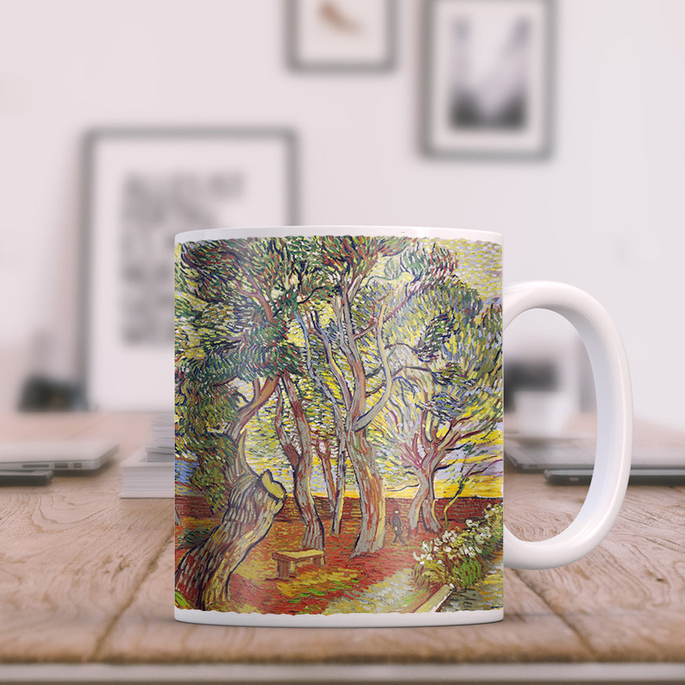 Van Gogh The Garden bench at Saint Pauls Hospital 11oz Ceramic Coffee Mug