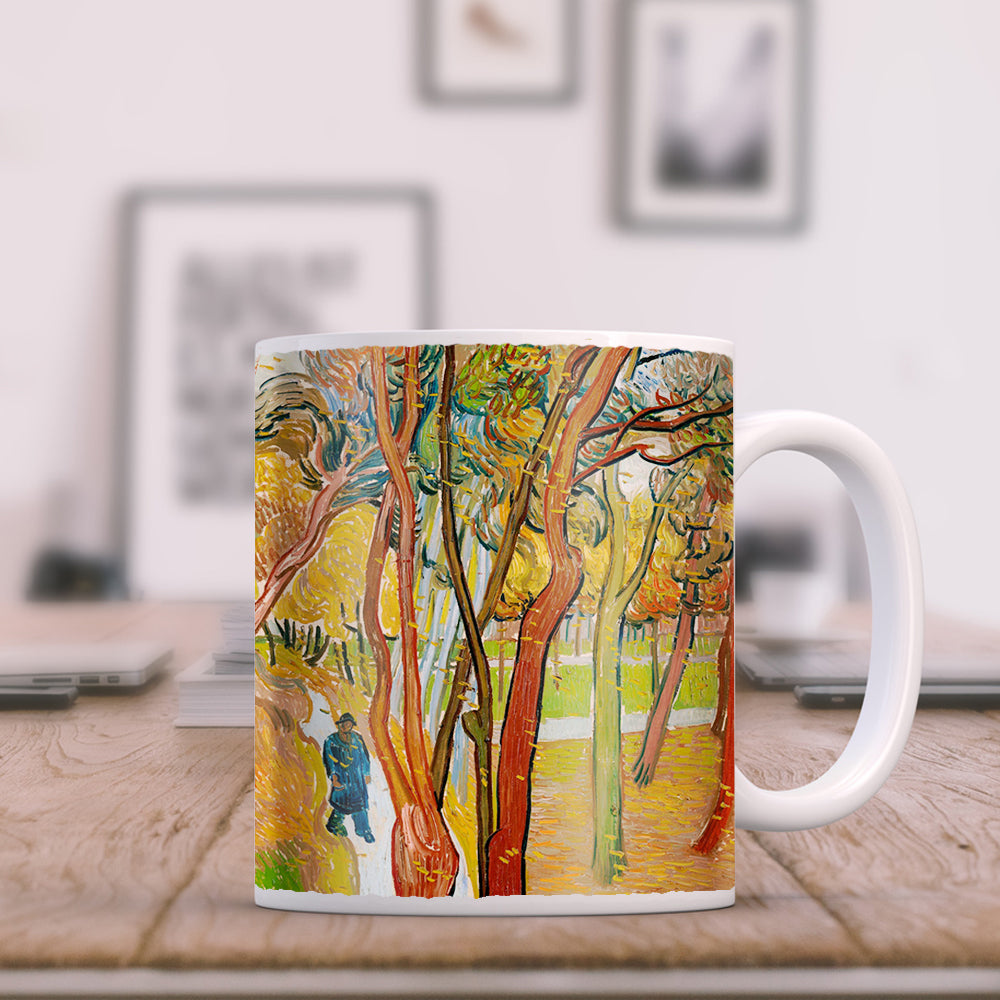 Van Gogh The Garden of Saint Pauls Hospital 11oz Ceramic Coffee Mug