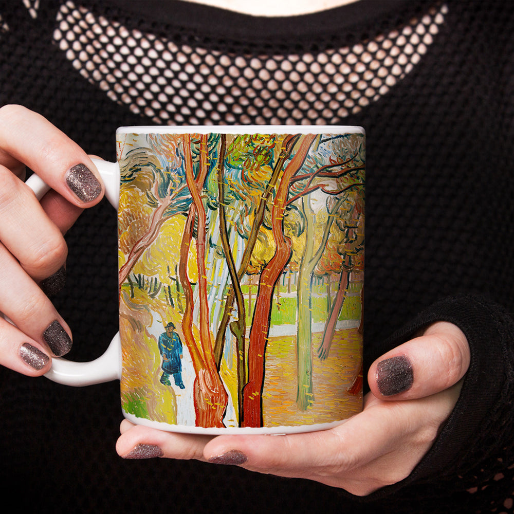 Van Gogh The Garden of Saint Pauls Hospital 11oz Ceramic Coffee Mug