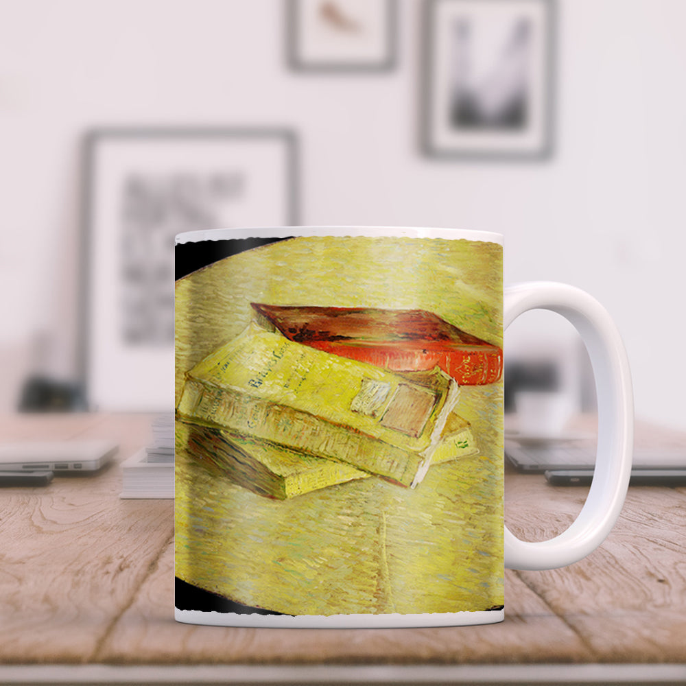 Van Gogh Three Books 11oz Ceramic Coffee Mug