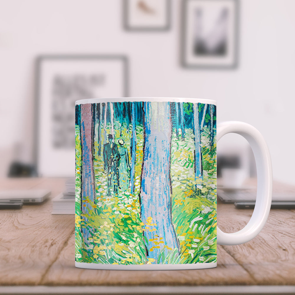 Van Gogh Undergrowth with Two Figures 11oz Ceramic Coffee Mug