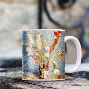 Van Gogh Vase with Gladioli and China Asters 11oz Ceramic Coffee Mug