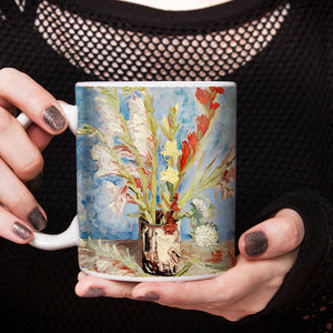 Van Gogh Vase with Gladioli and China Asters 11oz Ceramic Coffee Mug