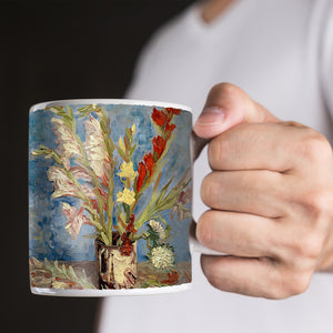 Van Gogh Vase with Gladioli and China Asters 11oz Ceramic Coffee Mug