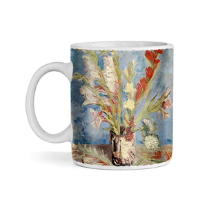 Van Gogh Vase with Gladioli and China Asters 11oz Ceramic Coffee Mug