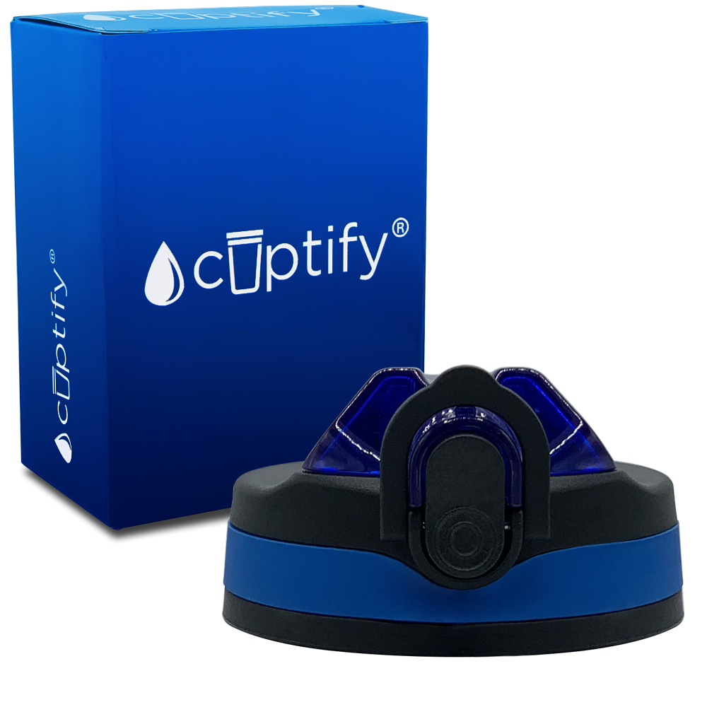 Blue Flip Open Straw Lid for 32oz Tritan Water Bottles