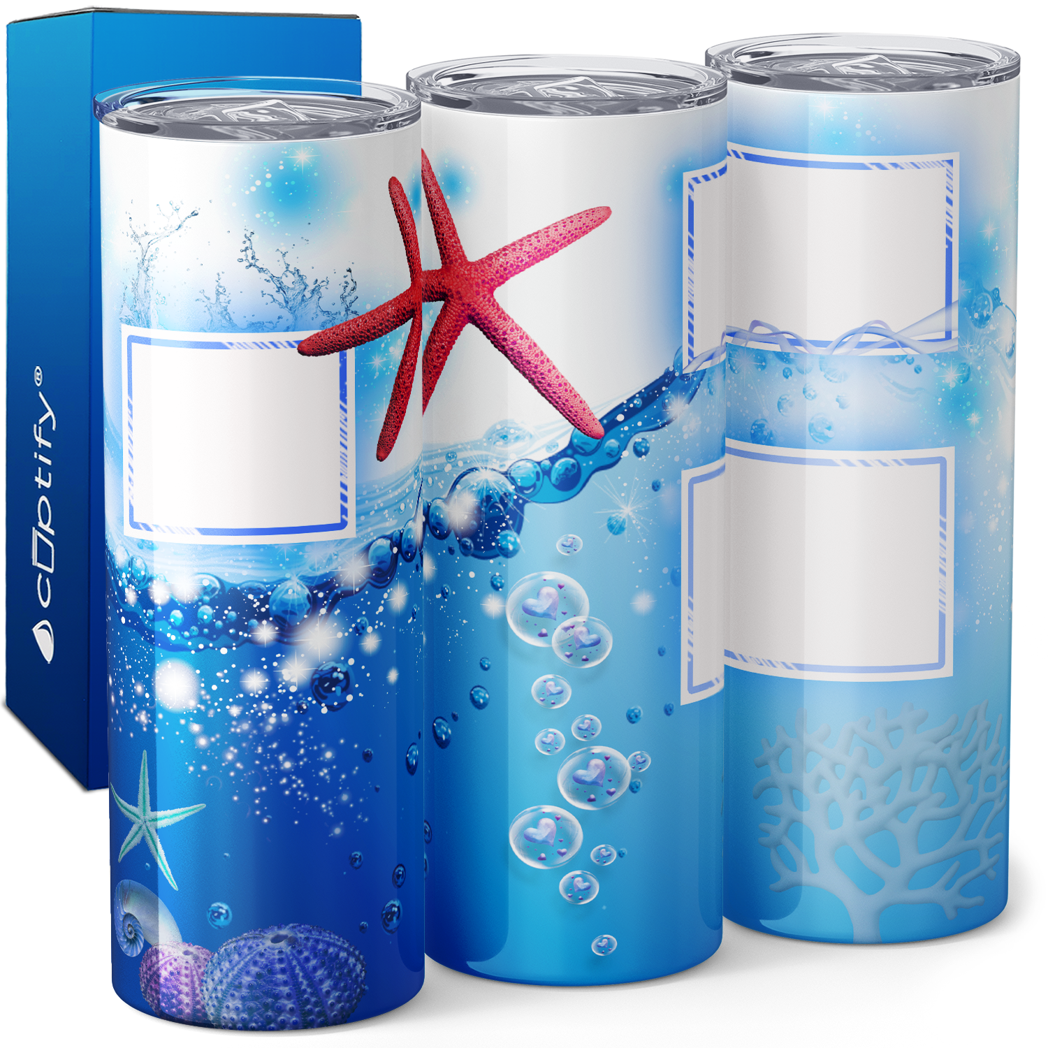 Sea Photo Frame 20oz Skinny Tumbler