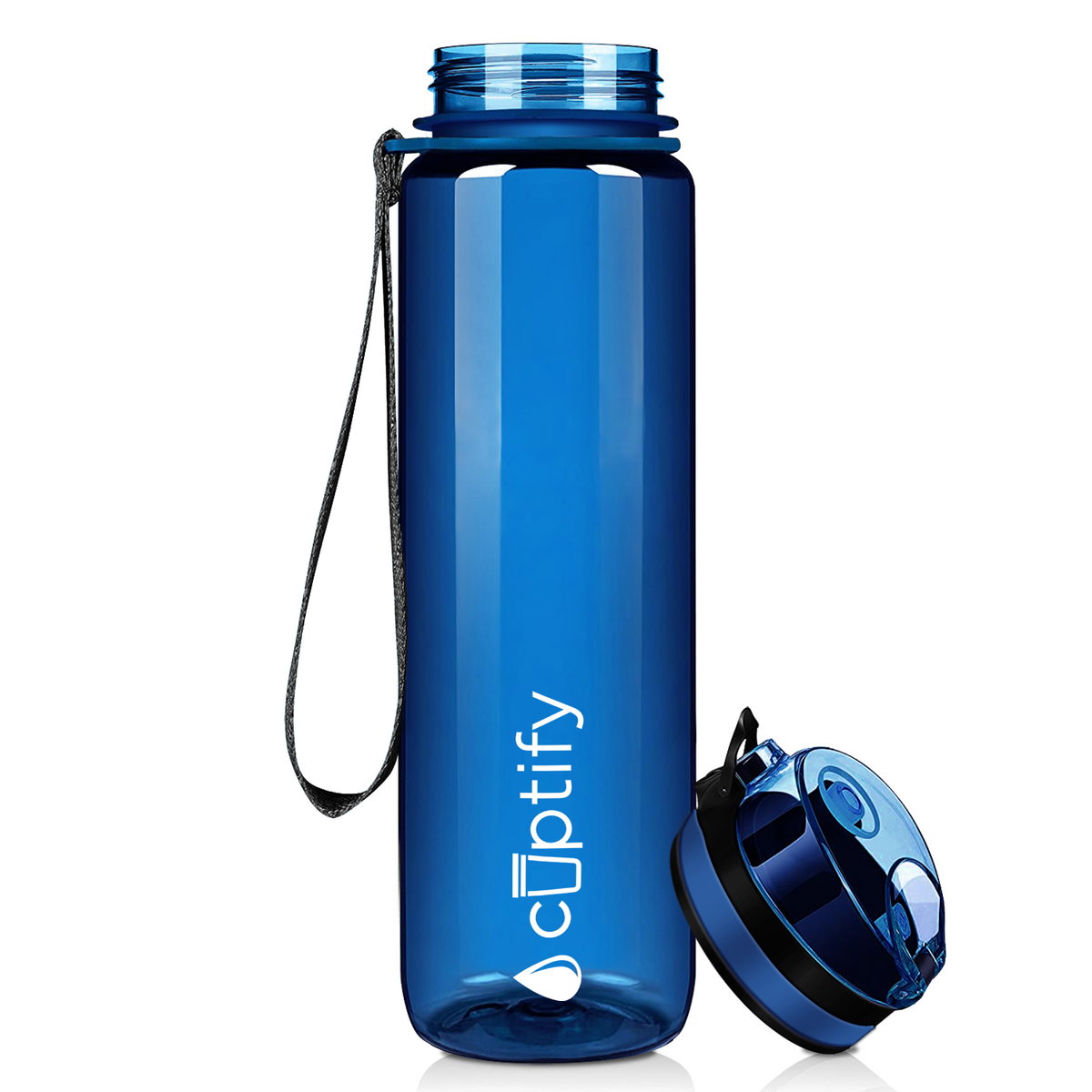 Cuptify Blue 32 oz Water Bottle