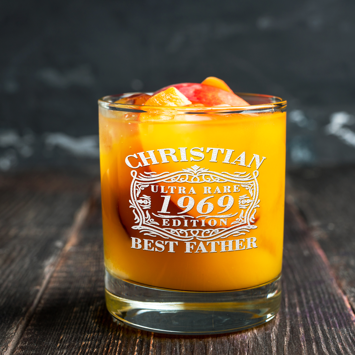 Personalized Year Ultra Rare Edition Best Father 16 oz Glass Can