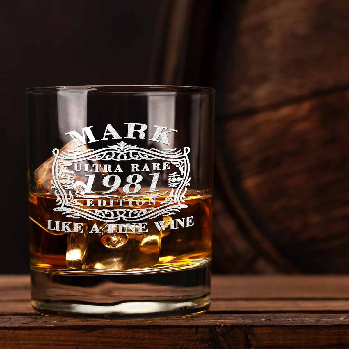 Personalized Ultra Rare Edition Like A Fine Wine 16 oz Glass Can