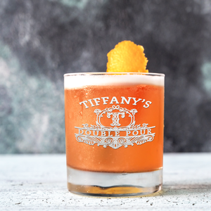 Personalized Double Pour Name and Initial 16 oz Glass Can