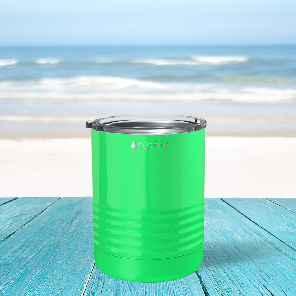 Neon Green Gloss 10oz Lowball Tumbler