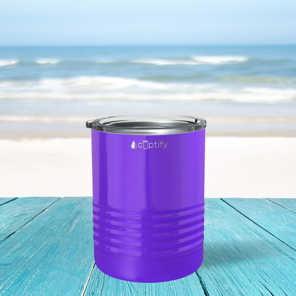 Purple Gloss 10oz Lowball Tumbler