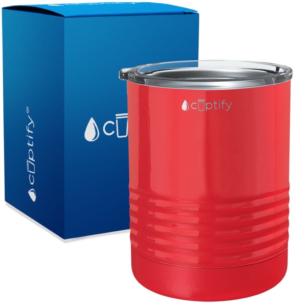 Red Gloss 10oz Lowball Tumbler