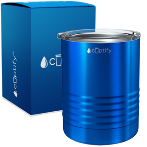 Blue Translucent 10oz Lowball Tumbler