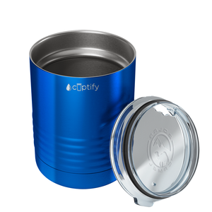 Blue Translucent 10oz Lowball Tumbler
