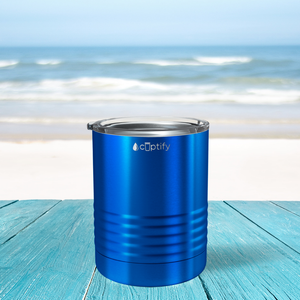 Blue Translucent 10oz Lowball Tumbler