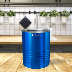 Blue Translucent 10oz Lowball Tumbler