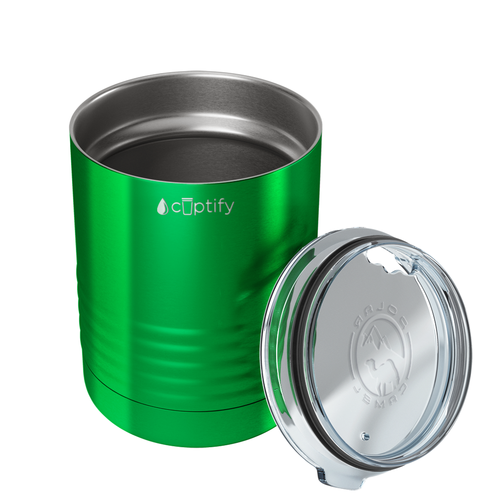 Green Translucent 10oz Lowball Tumbler
