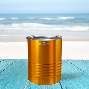 Orange Translucent 10oz Lowball Tumbler