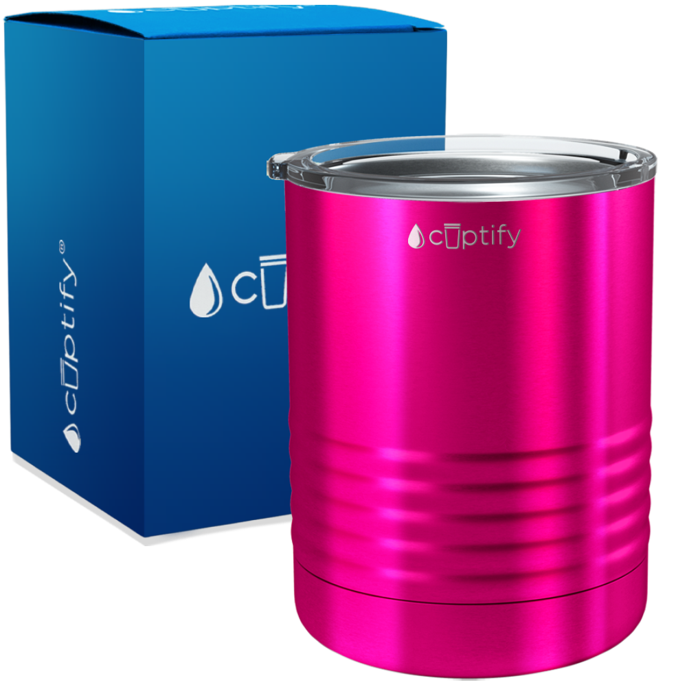 Pink Translucent 10oz Lowball Tumbler