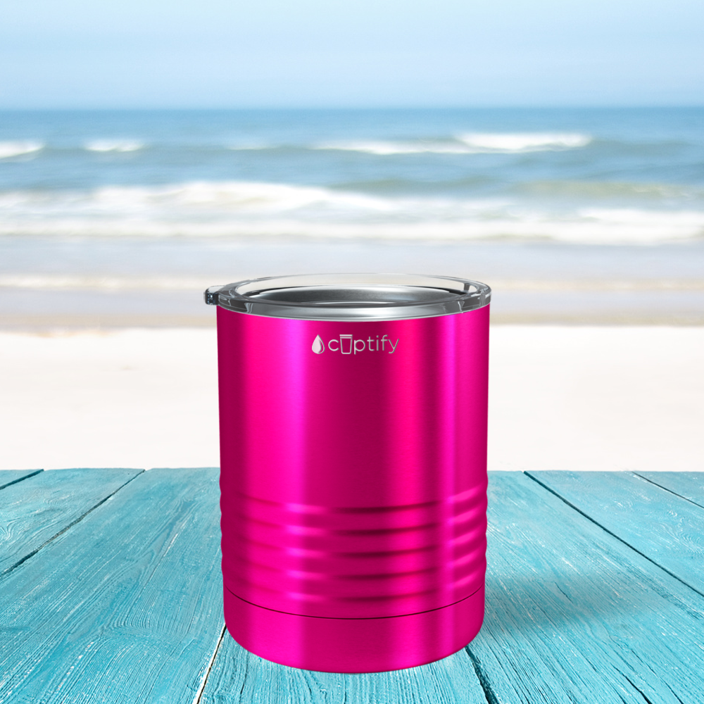 Pink Translucent 10oz Lowball Tumbler