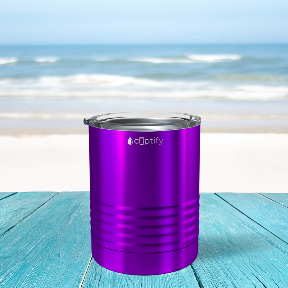 Purple Translucent 10oz Lowball Tumbler