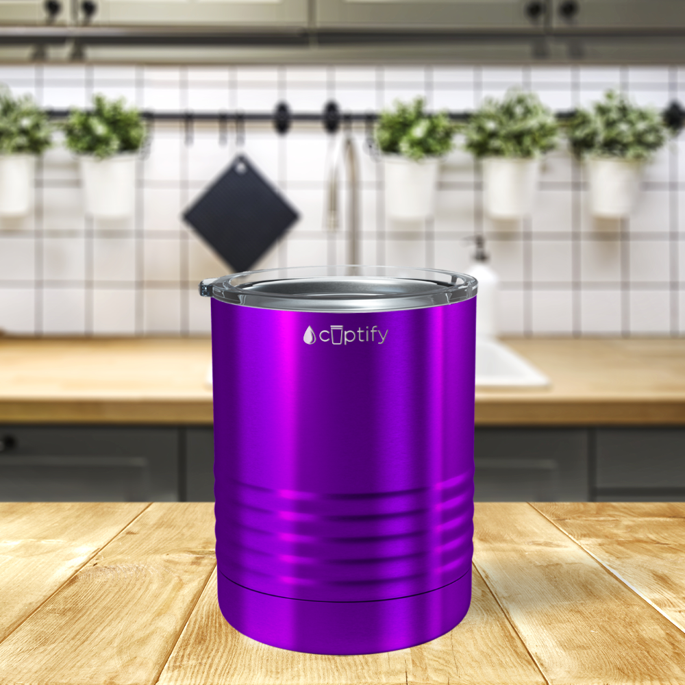 Purple Translucent 10oz Lowball Tumbler