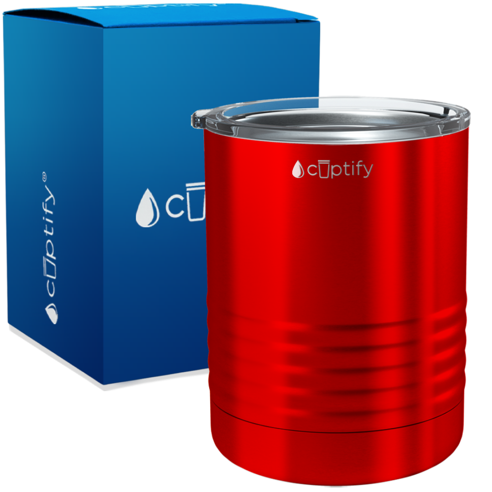 Red Translucent 10oz Lowball Tumbler