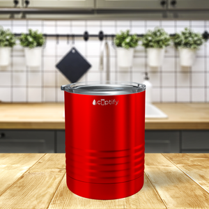 Red Translucent 10oz Lowball Tumbler