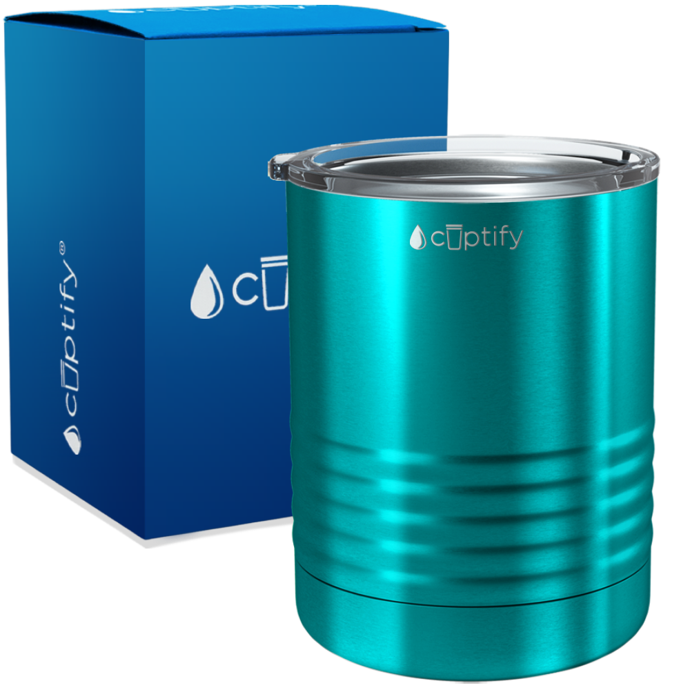 Teal Translucent 10oz Lowball Tumbler