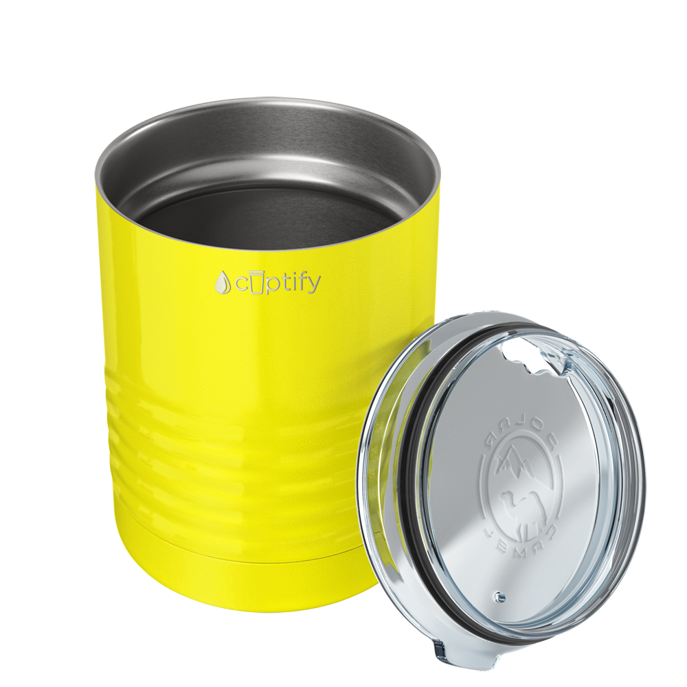 Yellow Gloss 10oz Lowball Tumbler