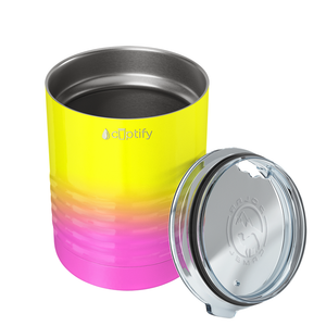 Yellow Pink Ombre 10oz Lowball Tumbler