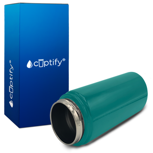 Personalized Aqua Blue Gloss 12oz Wide Mouth Water Bottle