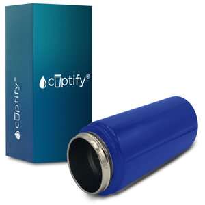 Cuptify Personalized Laser Engraved on Blue Gloss 12 oz Sports Bottle